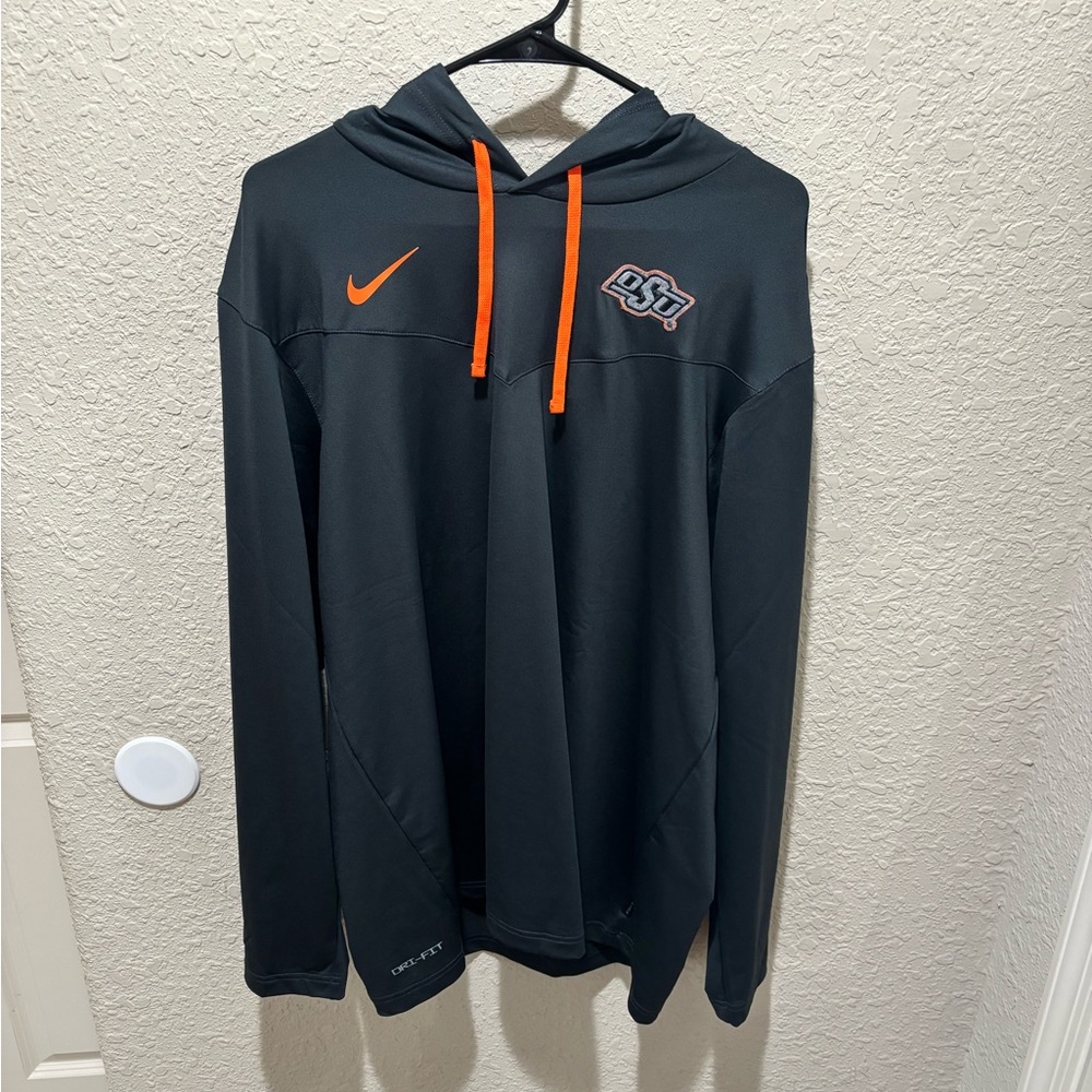 Nike Black and Orange OSU Hoodie
